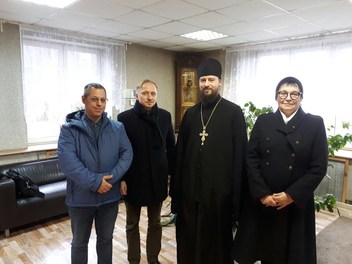 Встреча руководителя благотворительного фонда «Достойно Есть» и ректора Николо- Угрешской семинарии игумена Иоанна(Рубина)